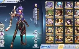 Conta Saint Seiya Awakening - 805 Gemas e Cavaleiros Fortes