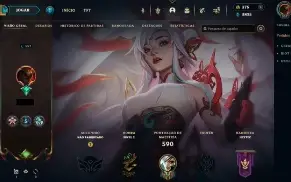 Conta LOL 580 Skins, 4 ultimates, 19 míticas, 622 ícones