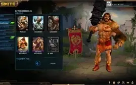 Conta de SMITE Lvl 129; 342 skins; Todos os deuses;
