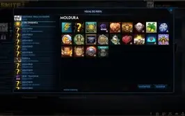 Conta de SMITE Lvl 129; 342 skins; Todos os deuses;