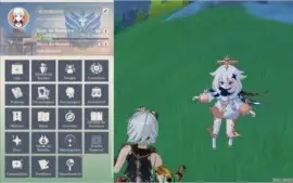 Genshin impact Conta com Hu Tao, Ayaka e Diluc