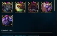 CONTA LOL 82 CHAMPS LVL 130