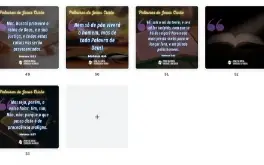 Pack Canva Gospel Palavras - 53 Artes Editáveis