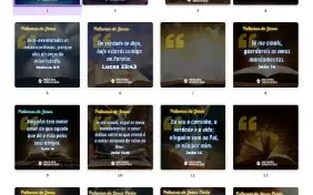 Pack Canva Gospel Palavras - 53 Artes Editáveis