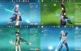 ACC AR57 - C/ 11 Chars - 5⭐/ 4 Armas - 5⭐/ EULA+CANÇÃO/ KLEE