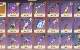 Conta Genshin Impact AR 45, 4 personagems 5*