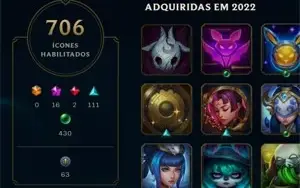 Conta D1 Com 1157 skins