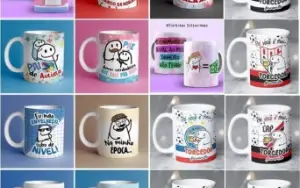 Pack 1500 Artes Sublimação para Canecas - Flork Bento Meme