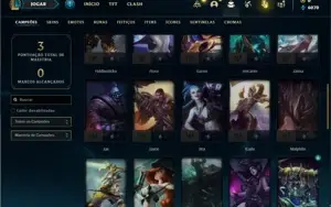 Conta bronze 2 com 41 Champs e 9 Skins + 3 Fragmentos
