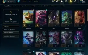 Conta bronze 2 com 41 Champs e 9 Skins + 3 Fragmentos