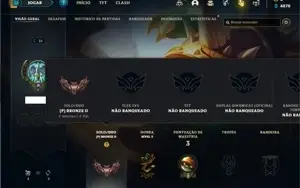 Conta bronze 2 com 41 Champs e 9 Skins + 3 Fragmentos