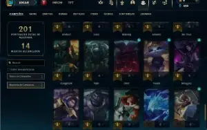 Esmeralda 2 com 80 Champs e 43 Skins ( TOP / ADC / JG )