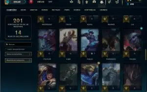 Esmeralda 2 com 80 Champs e 43 Skins ( TOP / ADC / JG )