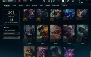 Esmeralda 2 com 80 Champs e 43 Skins ( TOP / ADC / JG )