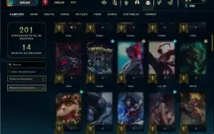 Esmeralda 2 com 80 Champs e 43 Skins ( TOP / ADC / JG )