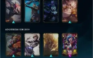 CONTA LOL plat4 28 SKINS