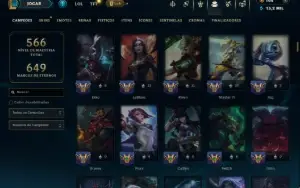 Platina 4 com TODOS os Champs e 132 Skins +2 Prestigios