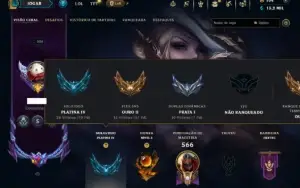 Platina 4 com TODOS os Champs e 132 Skins +2 Prestigios