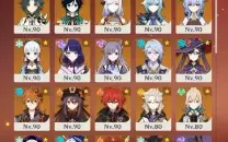 Conta Genshin Impact com 25 personagens 5* e 17 armas 5*