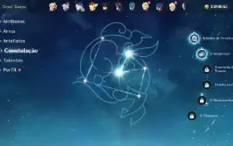 Conta Genshin Impact com 25 personagens 5* e 17 armas 5*