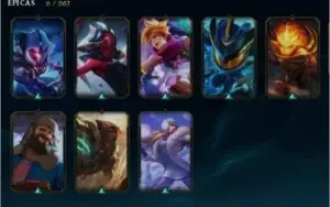 Platina 4 48 skin, 3 ultimate 5 lendarias