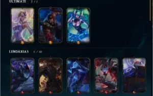 Platina 4 48 skin, 3 ultimate 5 lendarias