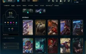 Bronze 1 com 110 Champs e 25 Skins ( mais de 15 jogos )