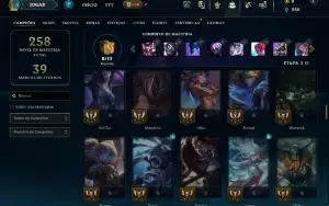 Bronze 1 com 110 Champs e 25 Skins ( mais de 15 jogos )