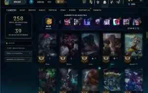 Bronze 1 com 110 Champs e 25 Skins ( mais de 15 jogos )