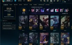 Bronze 1 com 110 Champs e 25 Skins ( mais de 15 jogos )