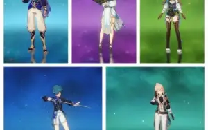 Conta Genshin AR 58 15* Personagens 5 estrelas 5* Armas T5.