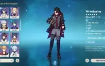 Conta Genshin AR 58 15* Personagens 5 estrelas 5* Armas T5.