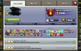 Clash Of Clans CV11 Full defesas, Heróis Full Guardião 18