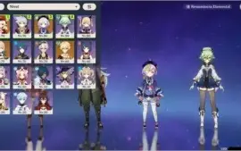 Conta Genshin AR52 Klee, jean, QIQI, Razor
