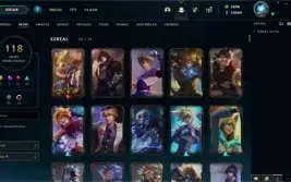 Conta LoL - Platina / 116 skins / mono Ez- 1 milhão mastery