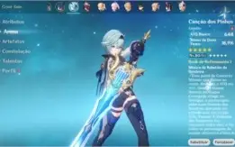 Eula + Canção, Zhongli, Kokomi, Xiao e Jean