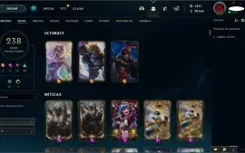 Conta de LOL Nv: 311 e 238 skins