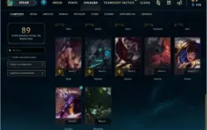 Conta LOL Platina III Nvl 42  27 Champs 7 skins