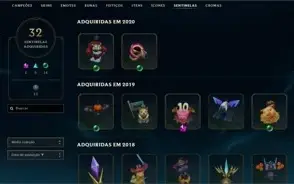 CONTA COM 10 ANOS - 345 SKINS (RIVEN CAMP S2 E TODAS ULT.)