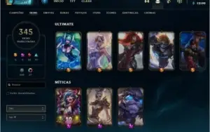 CONTA COM 10 ANOS - 345 SKINS (RIVEN CAMP S2 E TODAS ULT.)