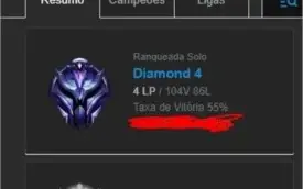 Conta League of Legends Diamante