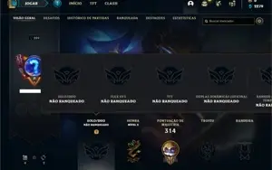 Conta Unranked com 125 Champs e 36 Skins +10 Fragmentos