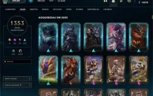 Conta LOL, CONTA RIOT, 1353 skins, 3289 cromas, MMR de GM.