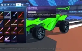 VENDO CONTA DE ROCKET LEAGUE COM ITENS RAROS