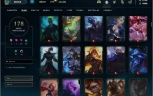 Conta Platina 2 com 2700RP, 178 skins e 100 champs