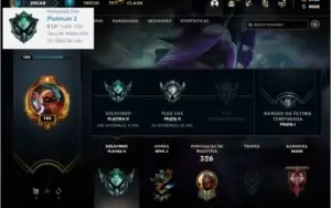Conta Platina 2 com 2700RP, 178 skins e 100 champs