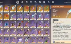 Conta Genshin Impact (AR 60; 25 5*; Todas skins adquiridas)
