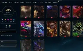 Conta Lol 385 Skins, Full Acesso.