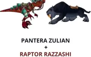 Pantera Zulian Veloz + Raptor Razzashi - Wow Montarias