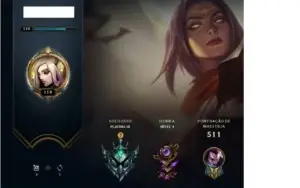 CONTA LOL PLATINA 3 TODOS CAMPEÕS +106 SKINS